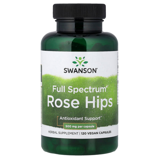 Swanson Vitamins, Full Spectrum® Rosehips, 500 mg, 120 Vegan Capsules