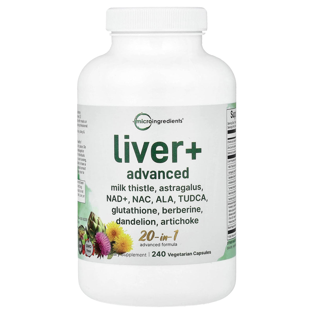 Micro Ingredients Liver + Advanced 240 Veg Caps