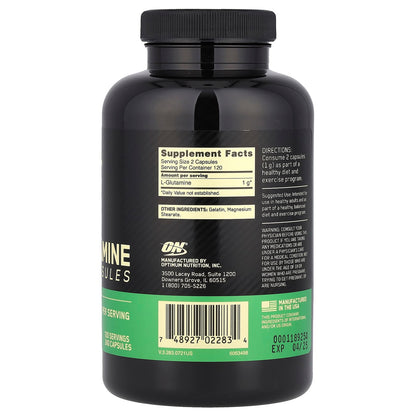 Optimum Nutrition, Glutamine, 1,000 mg, 240 Capsules
