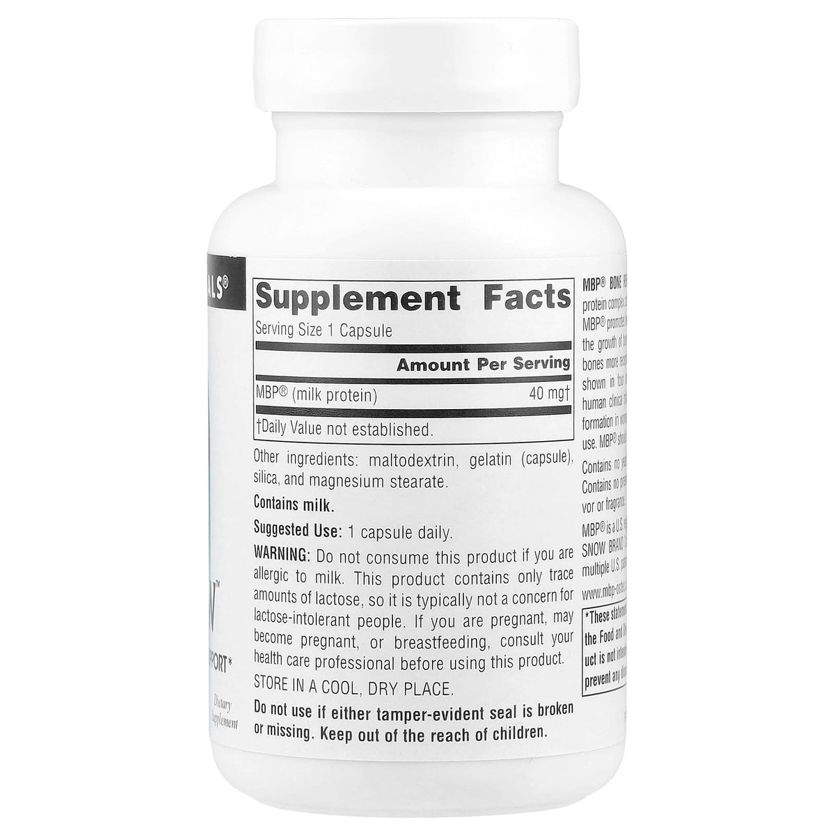 Source Naturals MBP Bone Renew 40 mg 60 Capsules