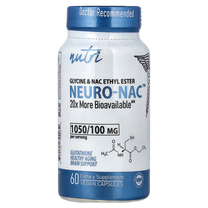 Nutri NEURO-NAC, Glycine & NAC Ethyl Ester 60 Caps