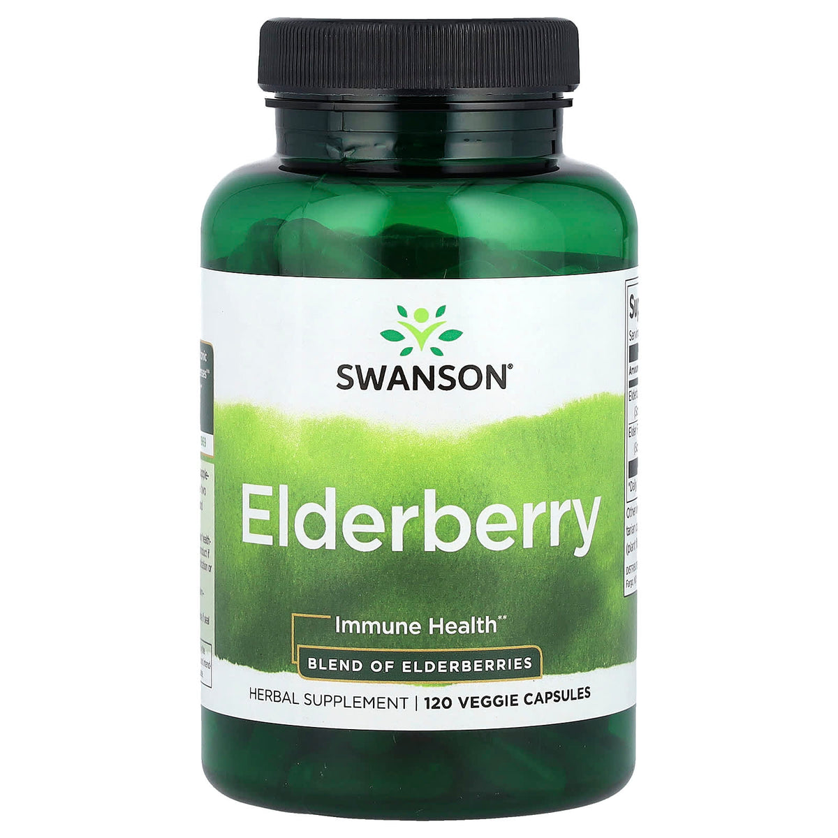 Swanson Vitamins Elderberry 120 Veg Caps