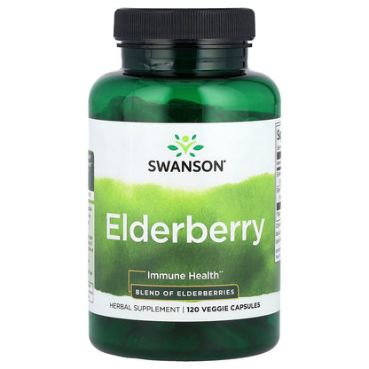 Swanson Vitamins Elderberry 120 Veg Caps