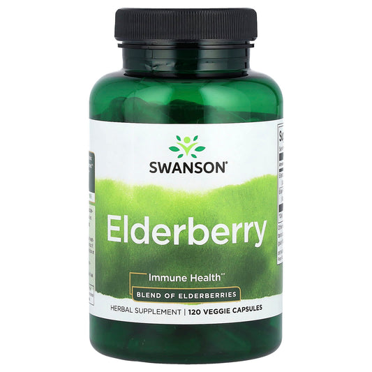 Swanson Vitamins Elderberry 120 Veg Caps
