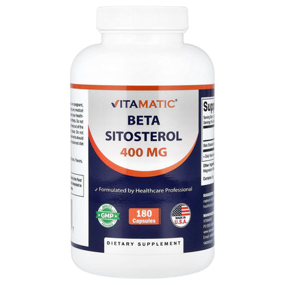 Vitamatic Beta Sitosterol 400 mg 180 Capsules