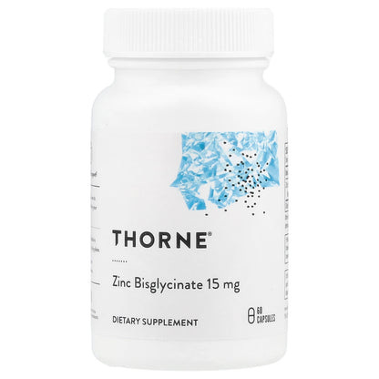 Thorne Zinc Bisglycinate 15 mg 60 Caps