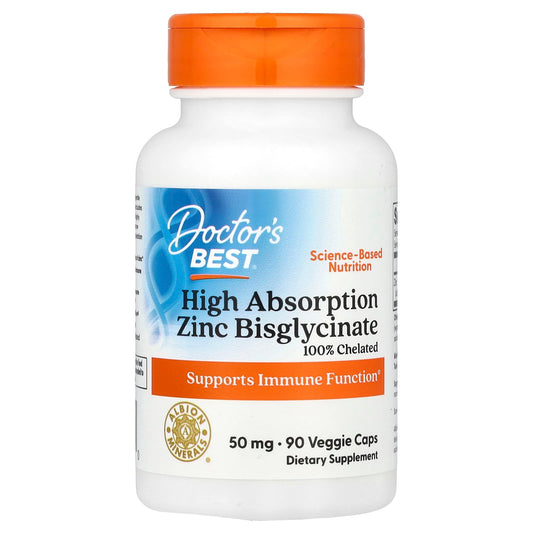 Doctor's Best Zinc Bisglycinate 50 mg 90 Caps