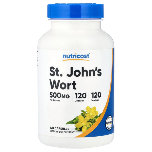 Nutricost, St John's Wort, 500 mg, 120 Capsules