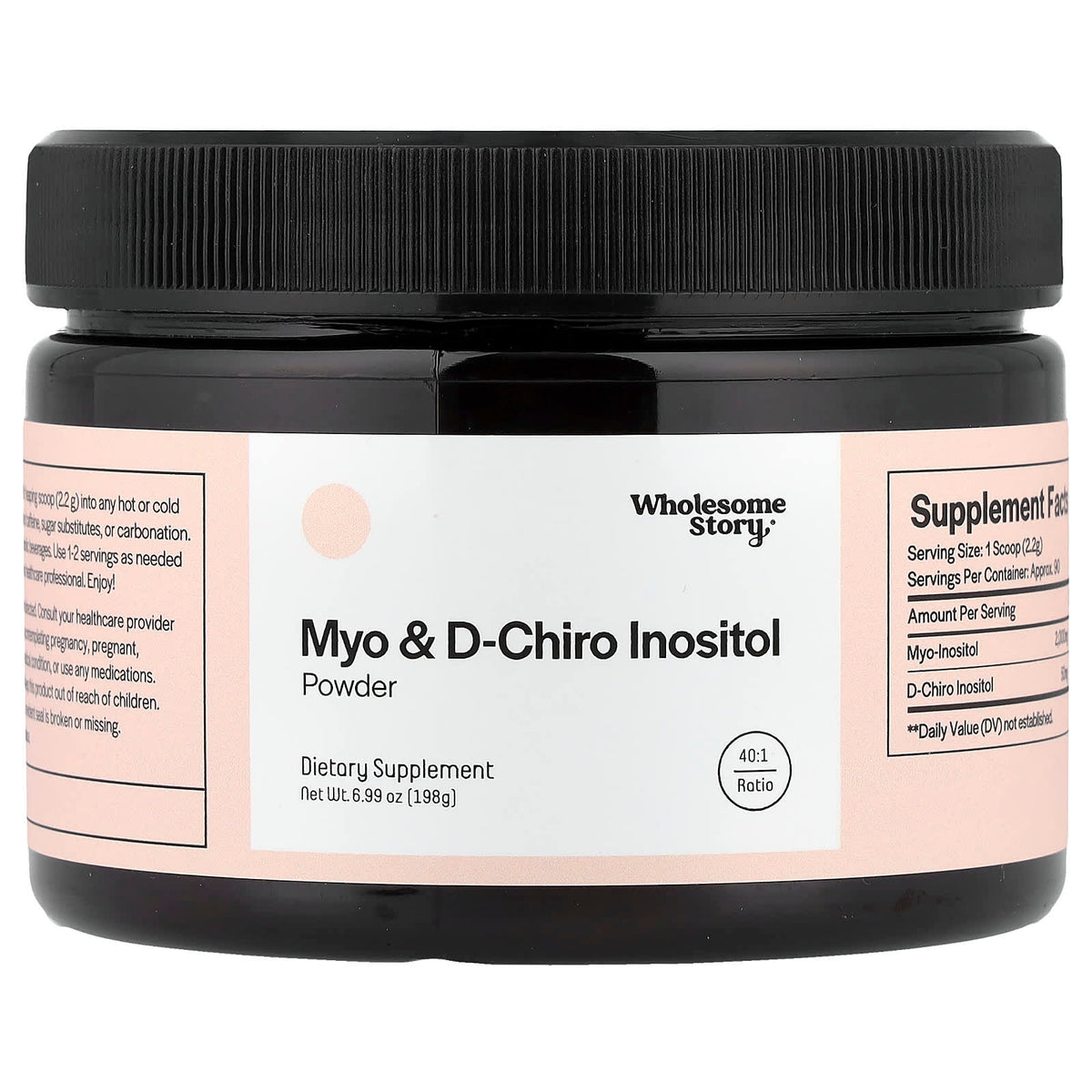 Wholesome Story Myo & D-Chiro Inositol Powder 6.99 oz (198 g)