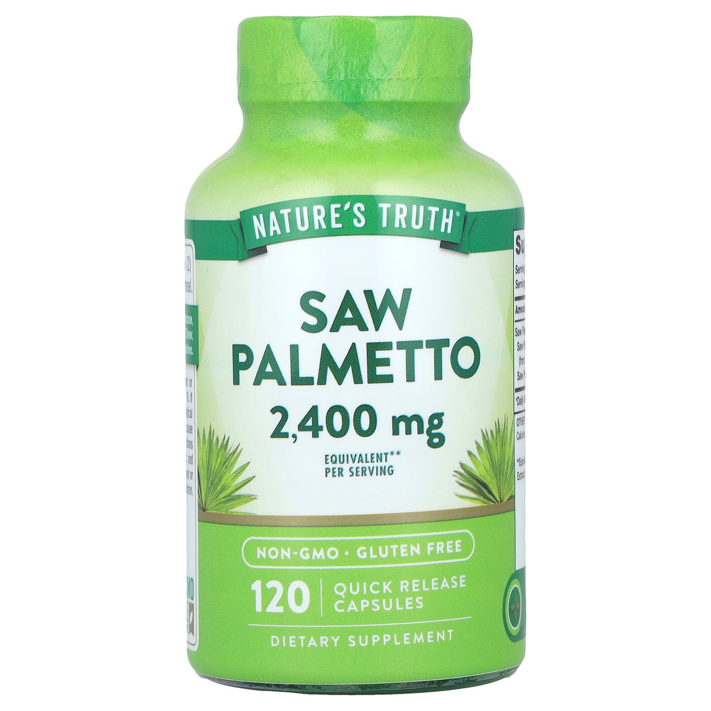 Nature's Truth, Saw Palmetto, 120 Quick-Release Capsules (1,200 mg per Capsule)