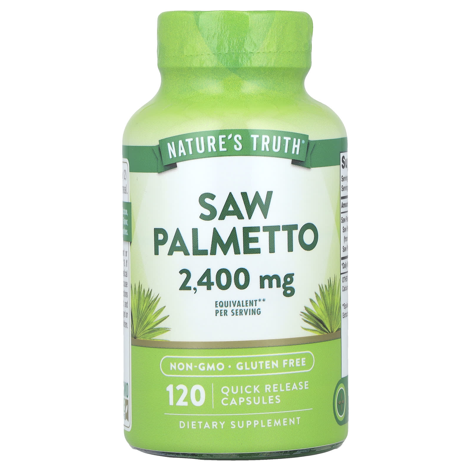 Nature's Truth, Saw Palmetto, 120 Quick-Release Capsules (1,200 mg per Capsule)