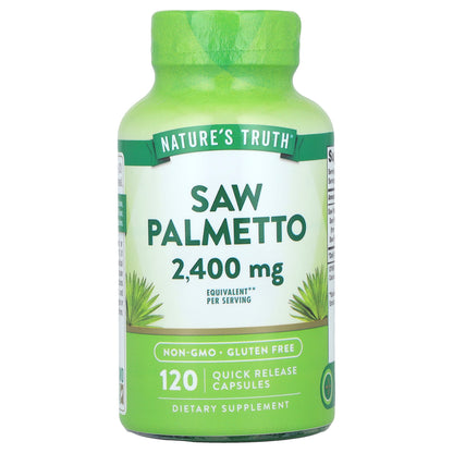 Nature's Truth, Saw Palmetto, 120 Quick-Release Capsules (1,200 mg per Capsule)