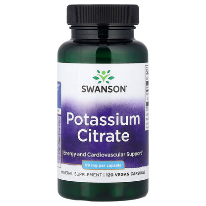 Swanson Potassium Citrate 99 mg 120 Caps
