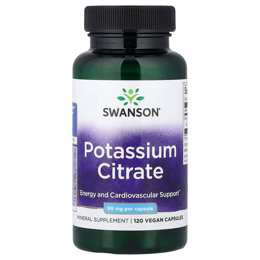 Swanson Potassium Citrate 99 mg 120 Caps
