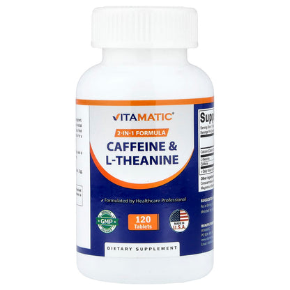 Vitamatic Caffeine & L-Theanine 120 Tabs