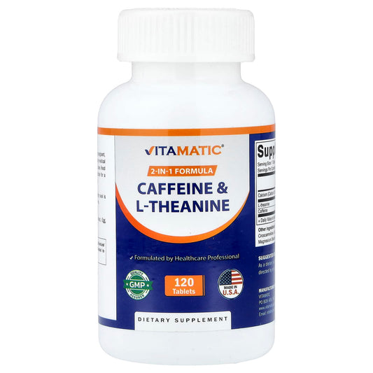 Vitamatic Caffeine & L-Theanine 120 Tabs
