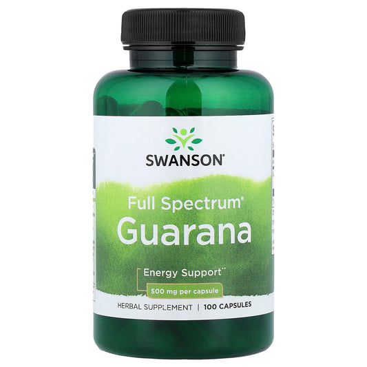 Swanson Vitamins, Full Spectrum® Guarana, 500 mg, 100 Capsules