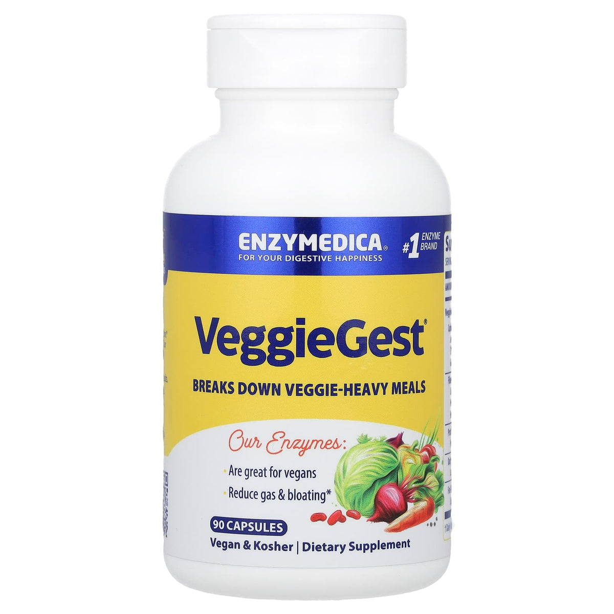 Enzymedica, VeggieGest, (Formerly Gastro), 90 Capsules
