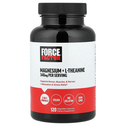 Force Factor Magnesium + L-Theanine 120 Veg Caps