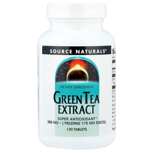 Source Naturals, Green Tea Extract, 500 mg, 120 Tablets