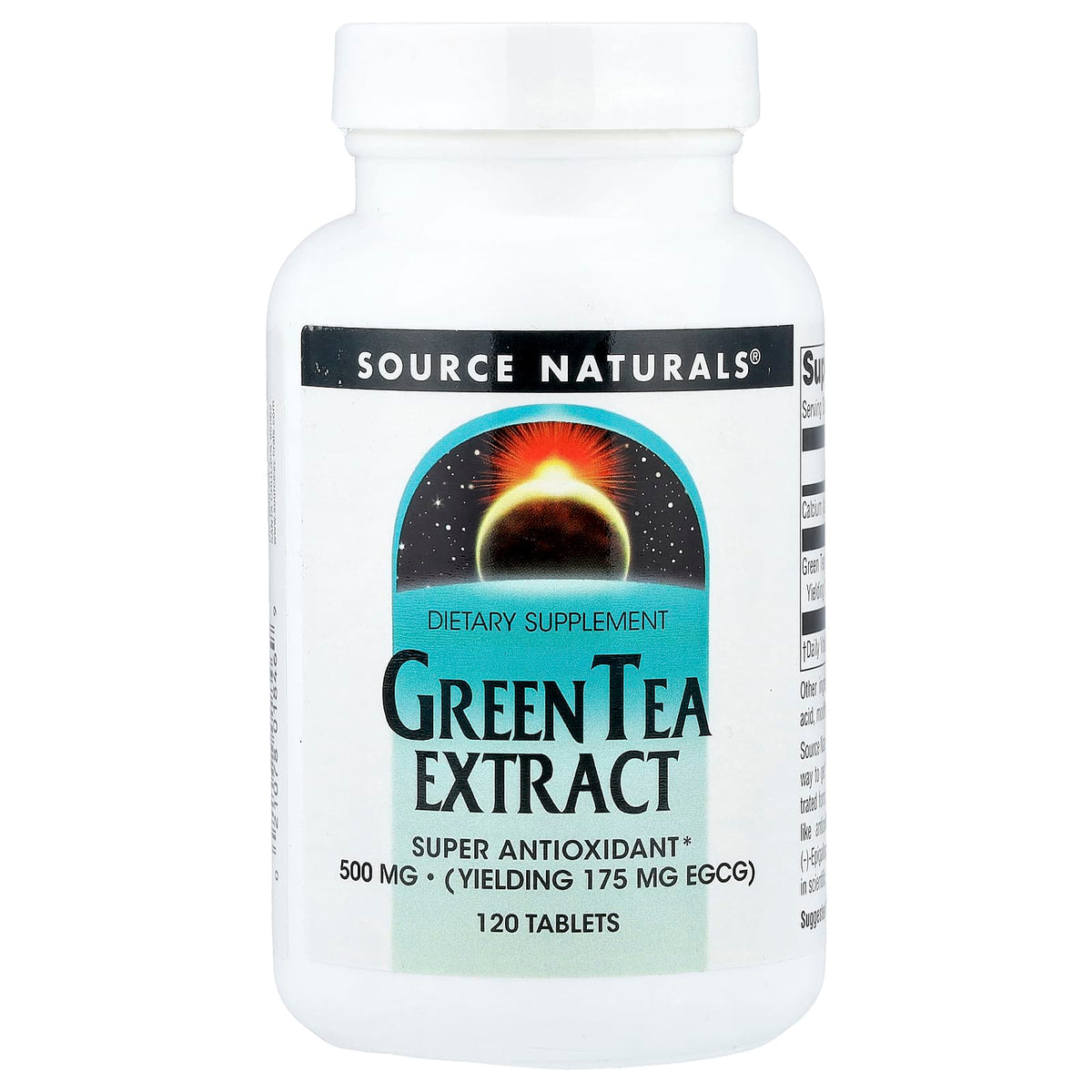 Source Naturals, Green Tea Extract, 500 mg, 120 Tablets