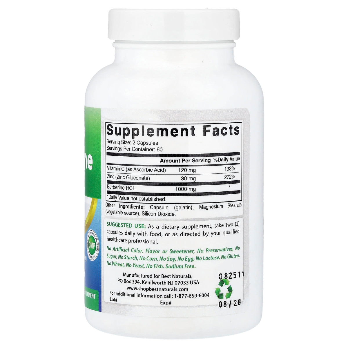 Best Naturals Berberine Plus 120 Caps