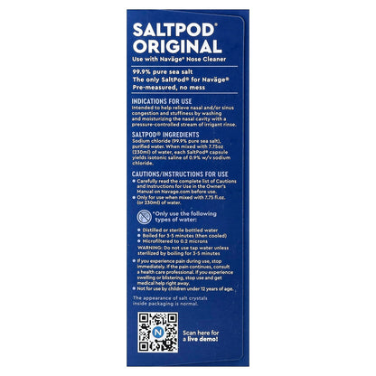 Navage Saltpod Congestion Relief 30 Saline 30 Saline Concentrate Capsules