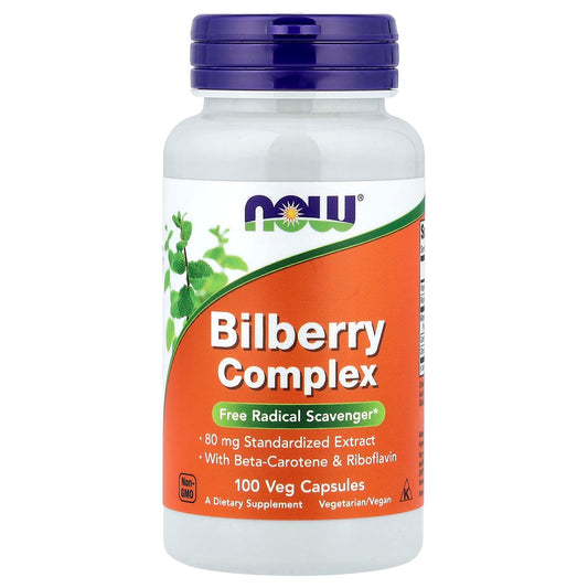 NOW Foods, Bilberry Complex, 100 Veg Capsules
