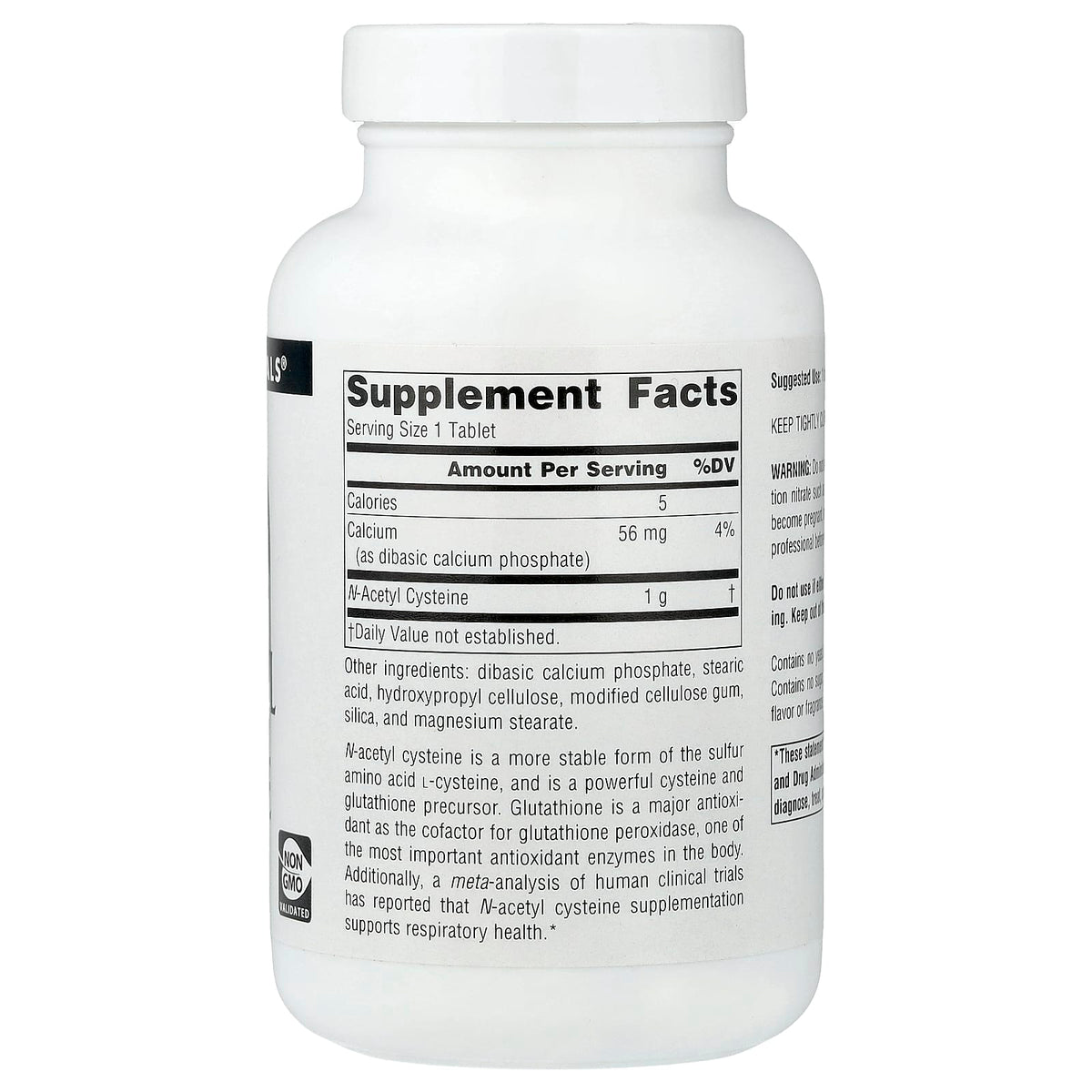 Source Naturals N-Acetyl Cysteine 1000 mg 120 Tabs