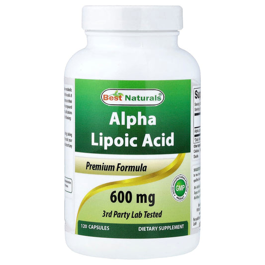 Best Naturals, Alpha Lipoic Acid, 600 mg, 120 Capsules