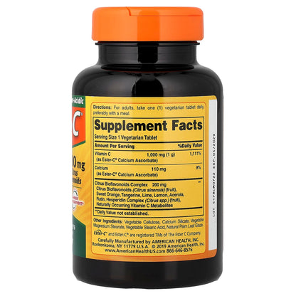 American Health Ester-C Citrus Bioflavonoids 1 1,000 mg 90 Vegetarian Tablets