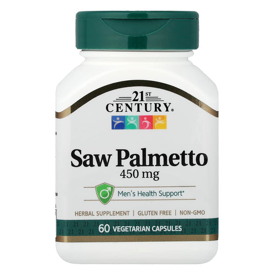 21st Century, Saw Palmetto, 60 Vegetarian Capsules