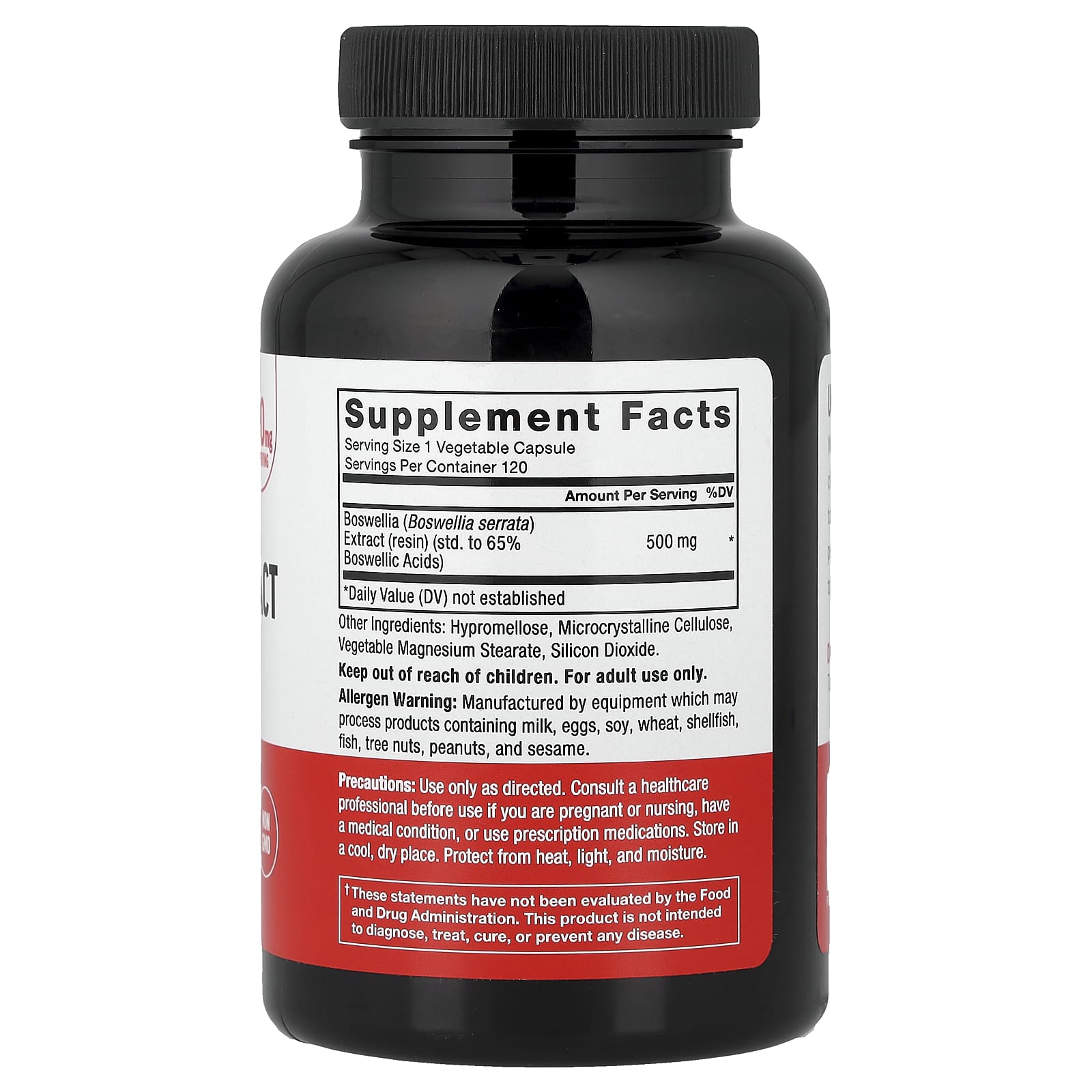 Force Factor, Boswellia Extract, 500 mg, 120 Vegetable Capsules