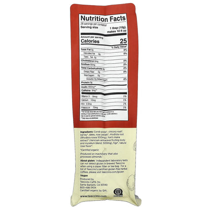 Teeccino Mushroom Herbal Coffee, Chaga Ashwagandha, Medium Roast 10 oz (284 g)