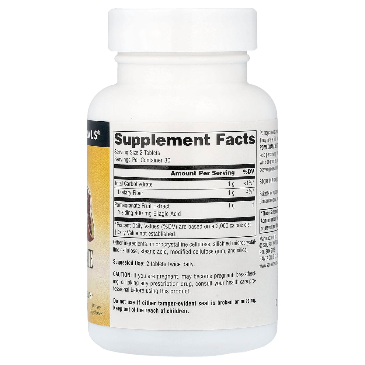 Source Naturals Pomegranate Extract 500 mg 60 Tabs