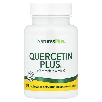 NaturesPlus Quercetin Plus With Bromelain & Vit. C 60 Tabs
