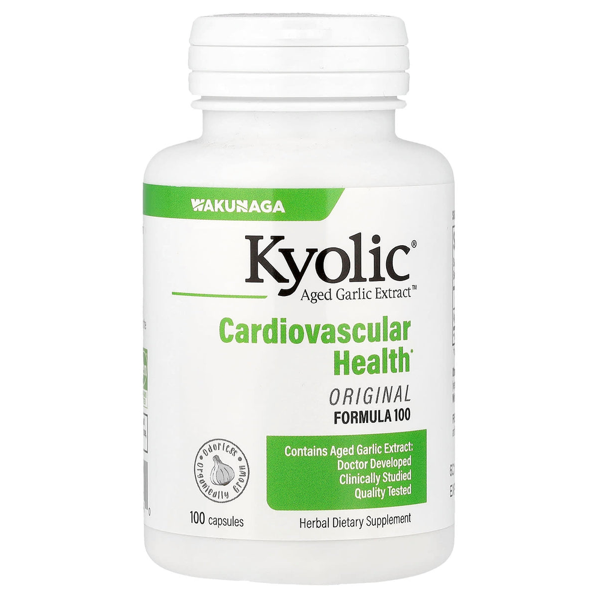 Kyolic, Aged Garlic Extract, Cardiovascular, Original Formula, 100 Capsules