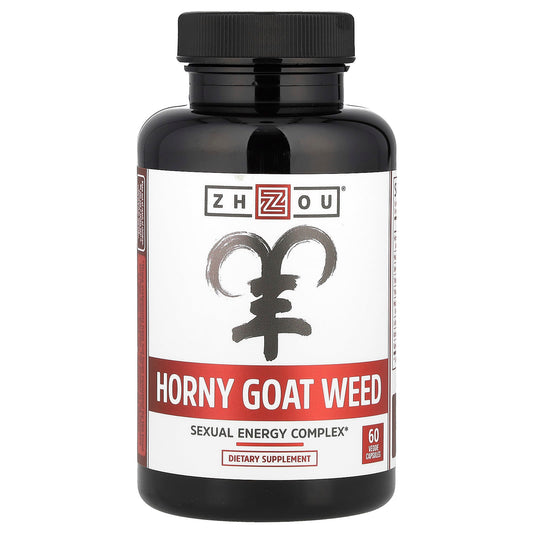Zhou Nutrition, Horny Goat Weed, Sexual Energy Complex, 60 Veg Capsules