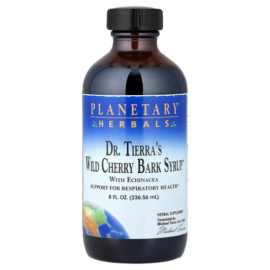 Planetary Herbals, Dr Tierra's Wild Cherry Bark Syrup, 8 fl oz (236.56 ml)
