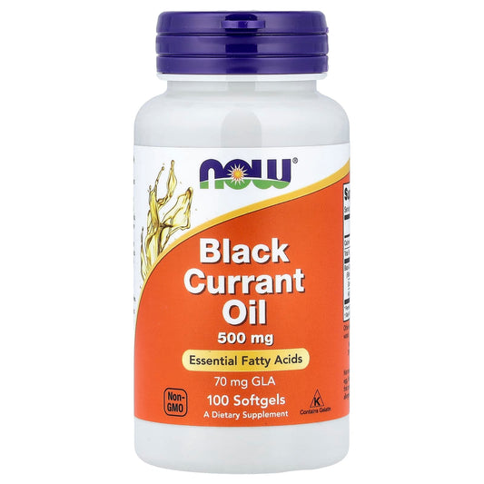 Now Foods, Black Currant Oil, 500 mg, 100 Softgels
