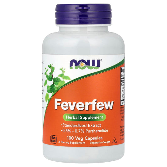 NOW Foods, Feverfew, 100 Veg Capsules