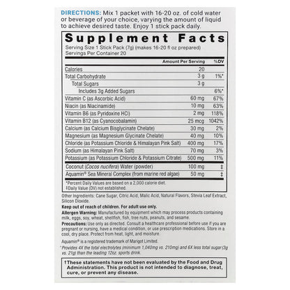 Force Factor Rapid Hydration Electrolyte Drink Mix 20 Stick