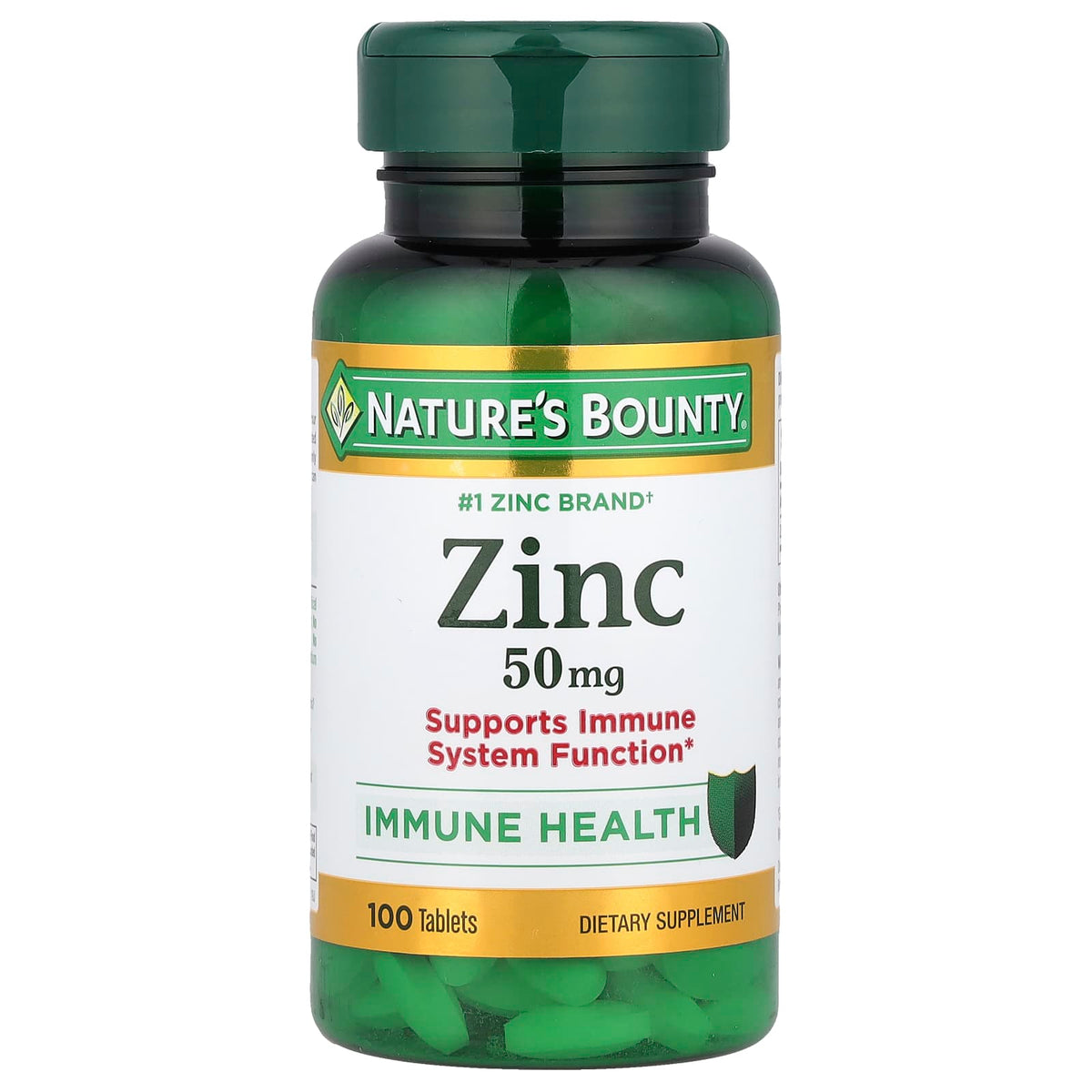 Nature's Bounty, Zinc, 50 mg, 100 Caplets