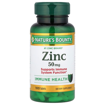 Nature's Bounty, Zinc, 50 mg, 100 Caplets
