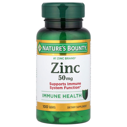 Nature's Bounty, Zinc, 50 mg, 100 Caplets