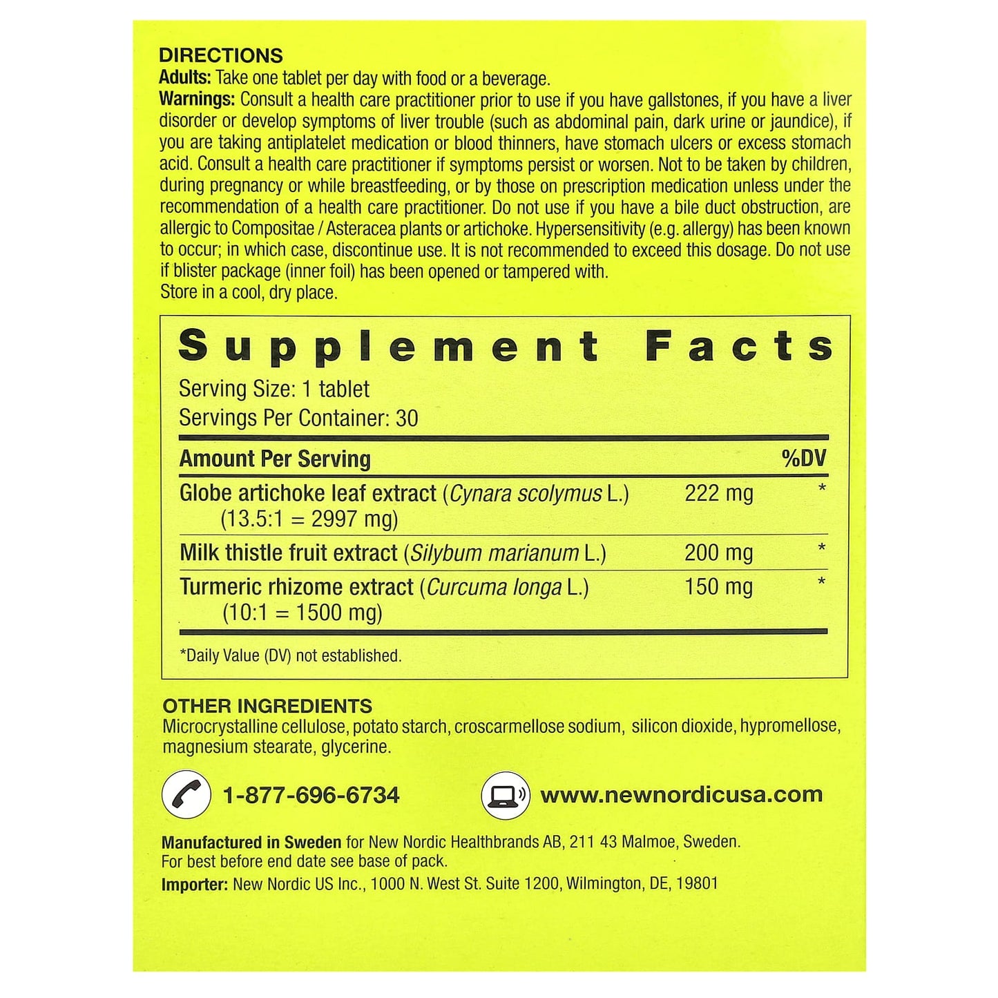New Nordic, Active Liver™, 30 Tablets