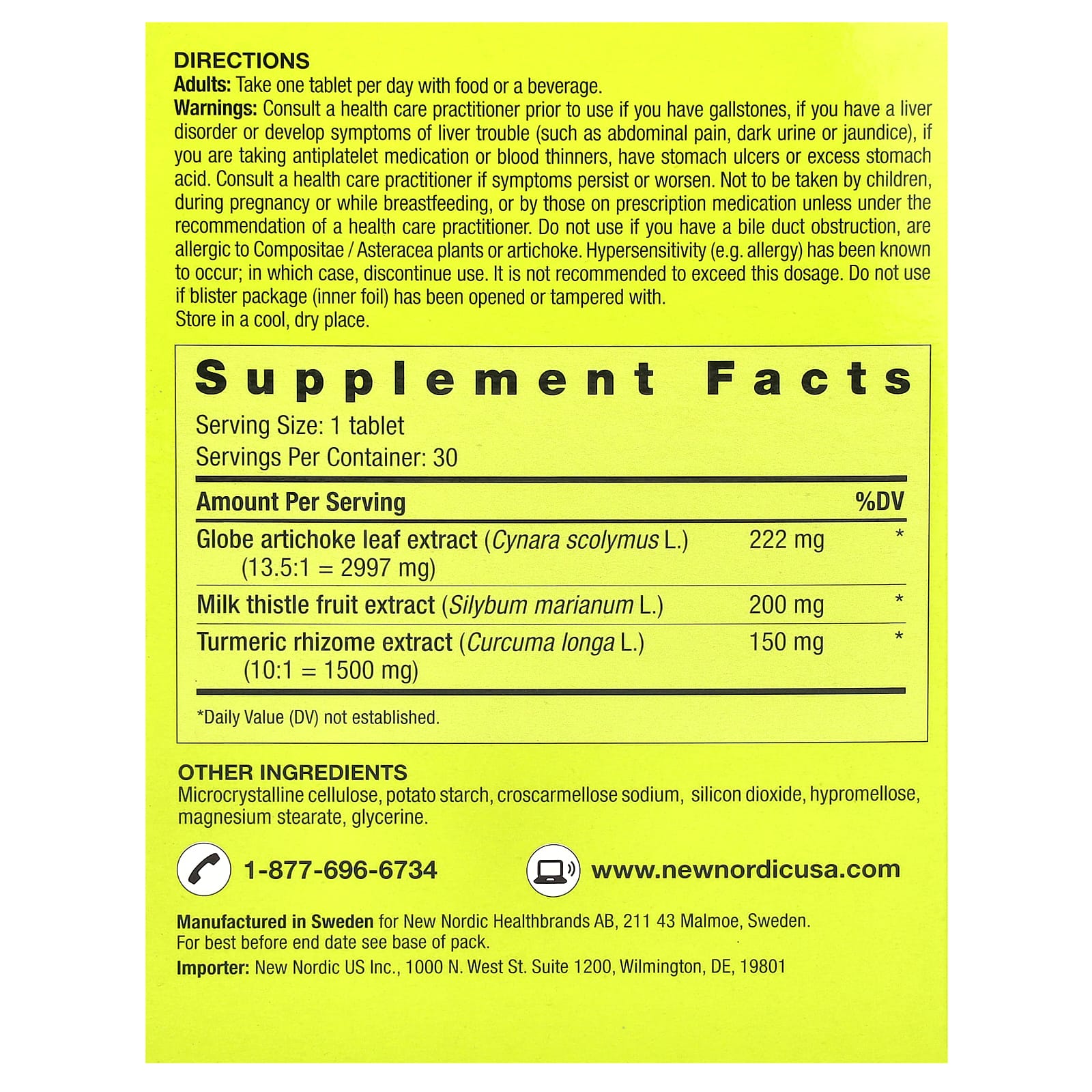 New Nordic, Active Liver™, 30 Tablets