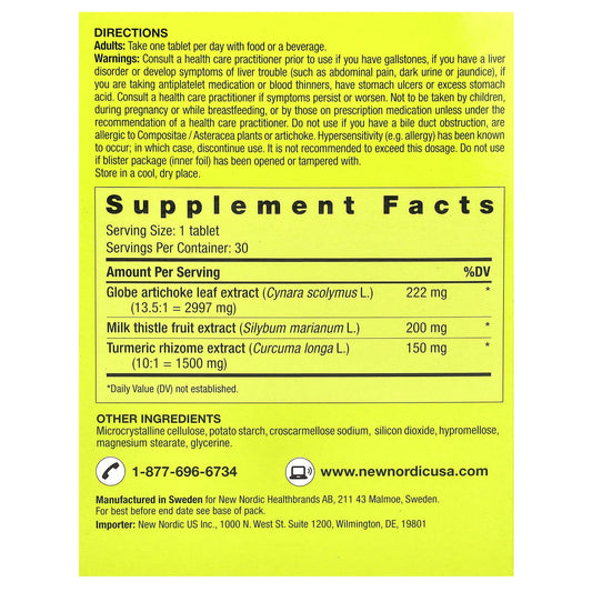 New Nordic, Active Liver™, 30 Tablets
