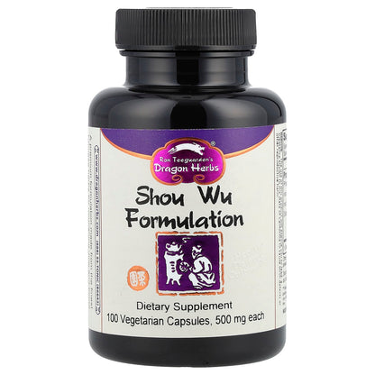 Dragon Herbs Shou Wu Formulation 500 mg 100 Vegetarian Capsules