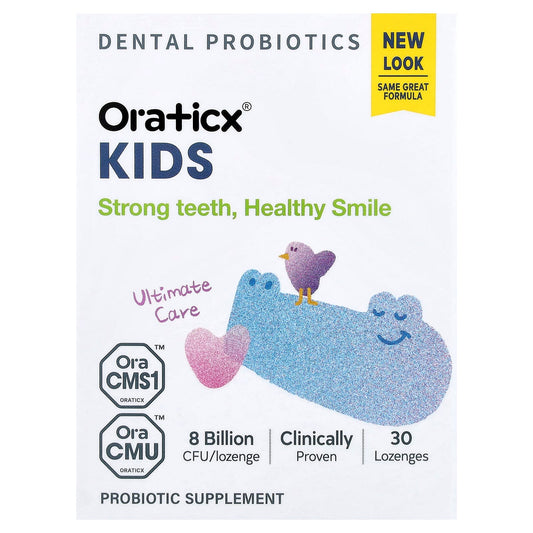 Oraticx, Kids, Dental Probiotics, Yoghurt, 30 Lozenges